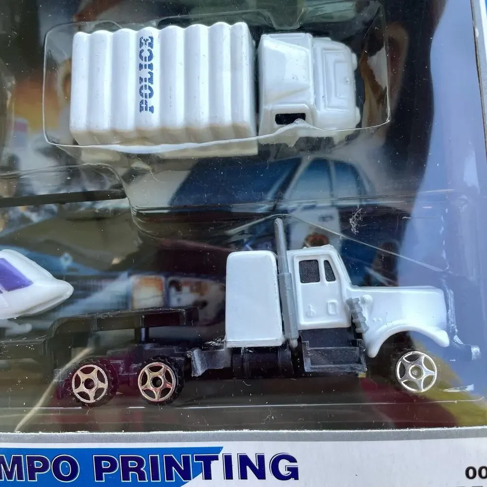 Police Team Die Cast Toy Vehicles 6 Piece Set Metal & Plastic New In Package